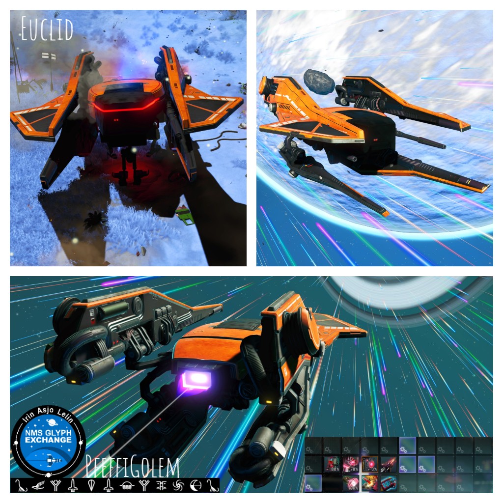 Interceptor, X-Fin, Linea, Orange : r/NMSCoordinateExchange